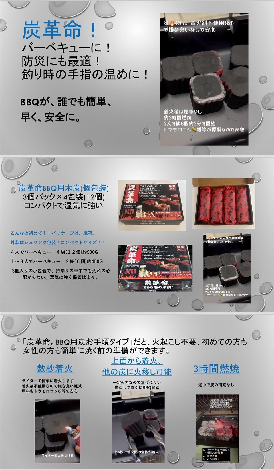 バーベキュー炭　炭革命の企画書